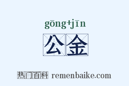 公金是什么意思的图片